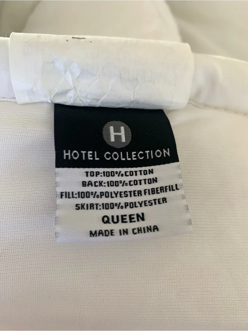 Macy’s Hotel Collection White Queen Size Quilted Mattress Pad - Hypoallergenic